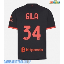 Camisa de time de futebol AC Milan Mario Gila #34 Replicas 3º Equipamento 2026-27 Manga Curta